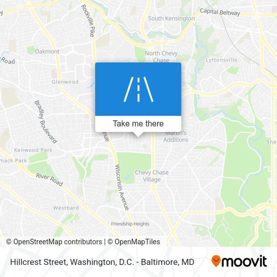 Mapa de Hillcrest Street