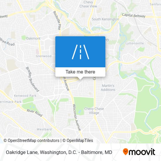 Oakridge Lane map