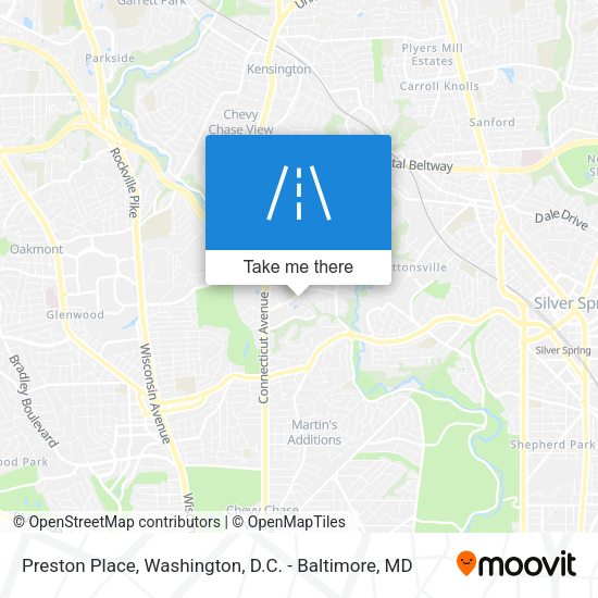 Preston Place map