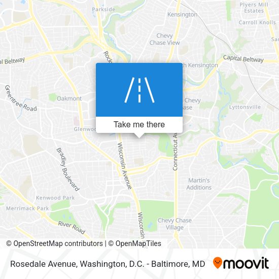 Rosedale Avenue map