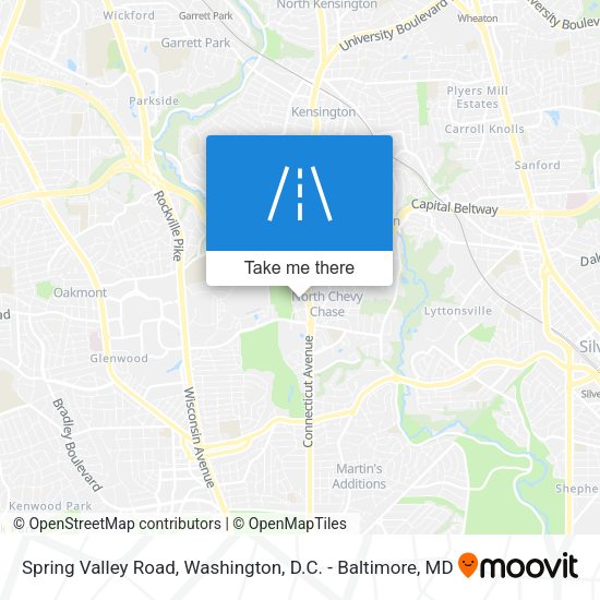 Spring Valley Road map