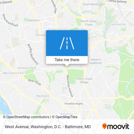 Mapa de West Avenue