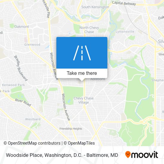 Woodside Place map