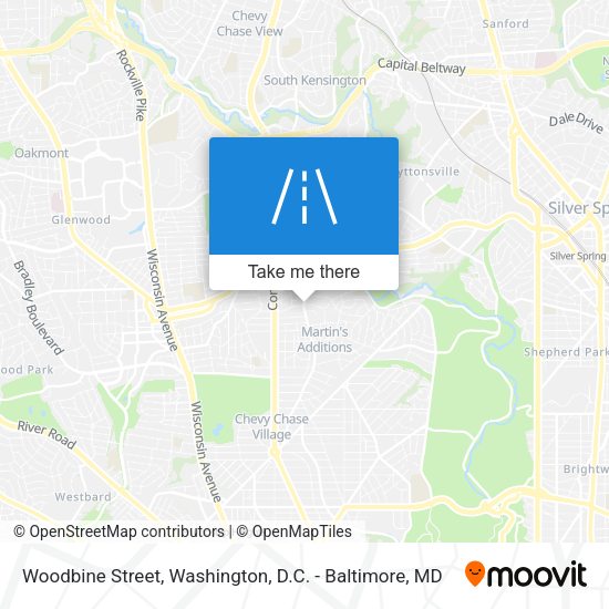 Woodbine Street map