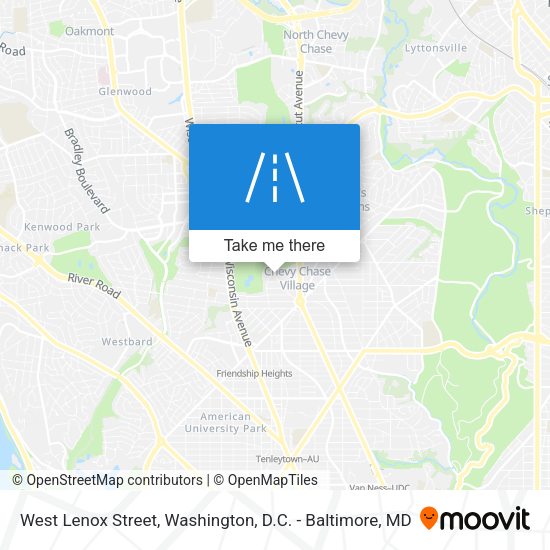 West Lenox Street map