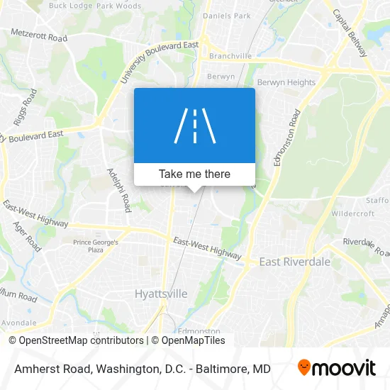 Amherst Road map