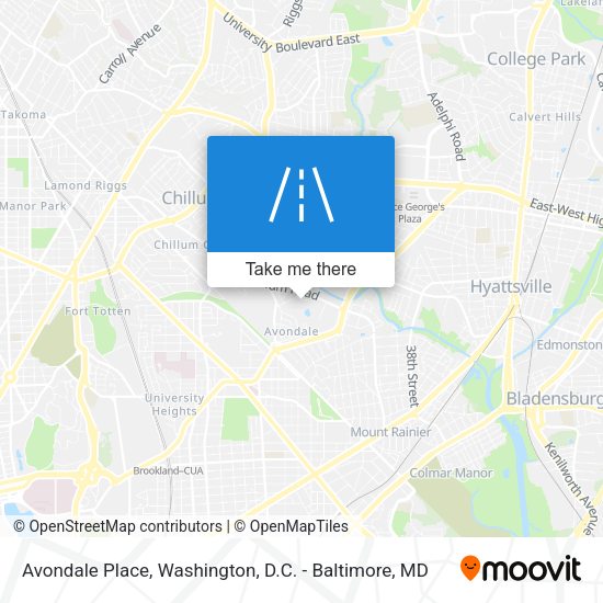 Avondale Place map