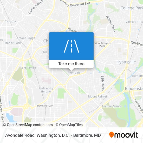 Avondale Road map