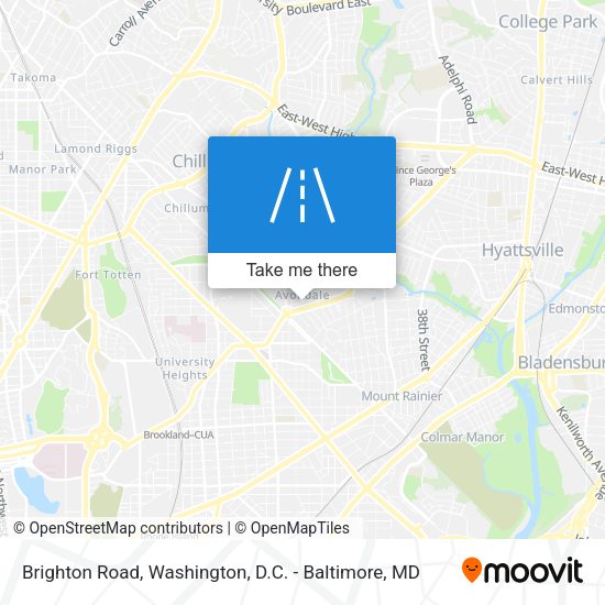 Brighton Road map