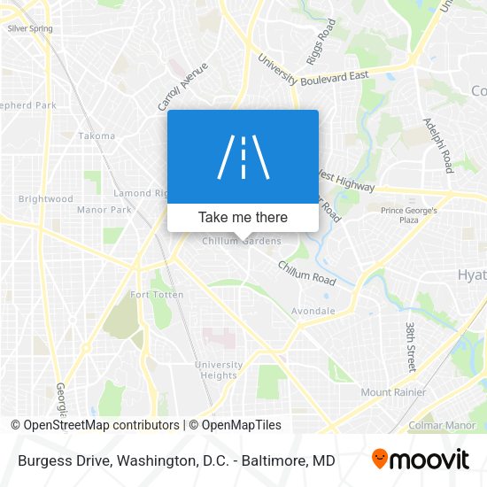 Burgess Drive map