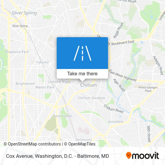 Cox Avenue map