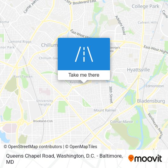Queens Chapel Road map