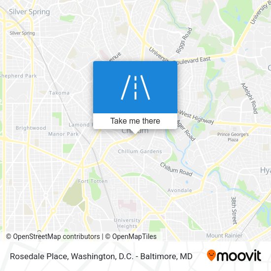 Rosedale Place map