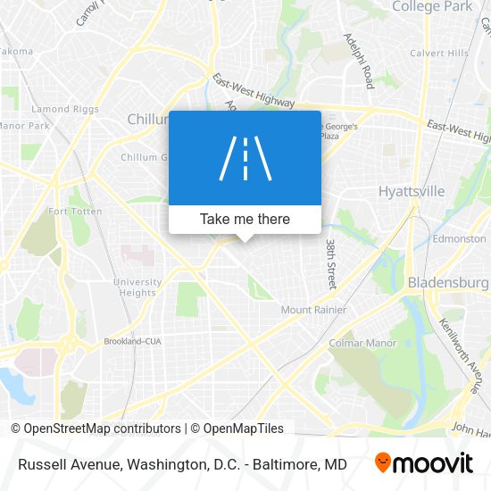 Russell Avenue map