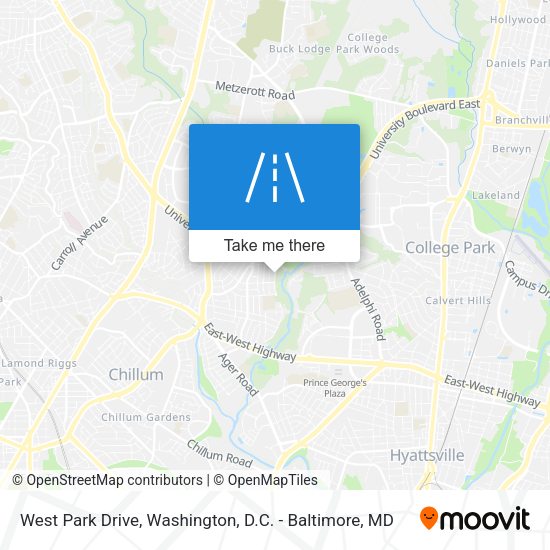 West Park Drive map