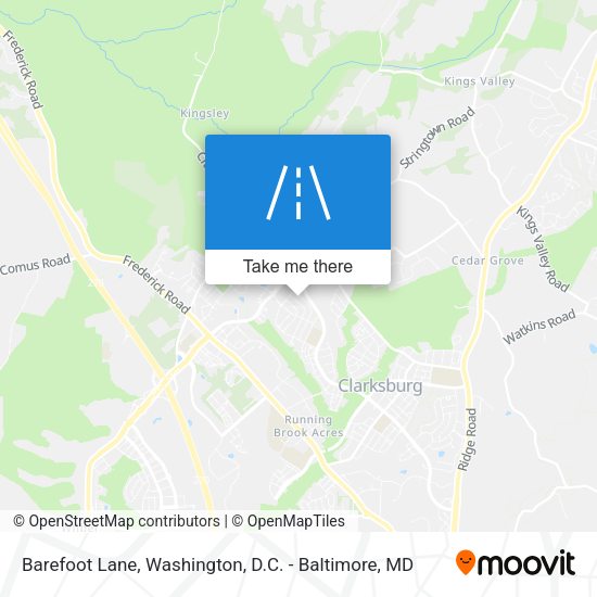 Mapa de Barefoot Lane