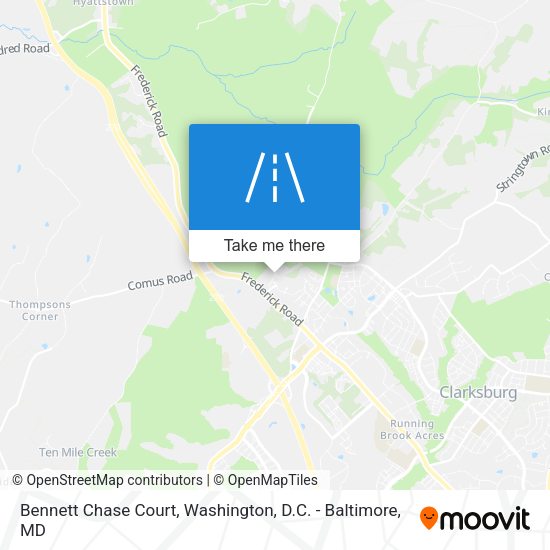 Bennett Chase Court map