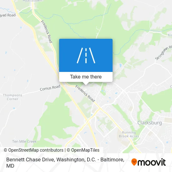 Bennett Chase Drive map