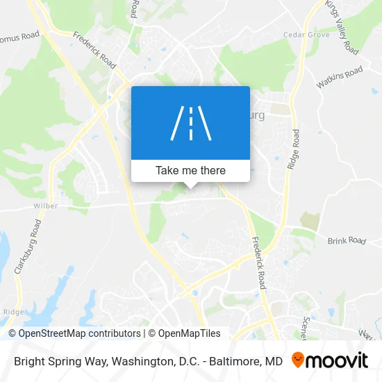 Bright Spring Way map