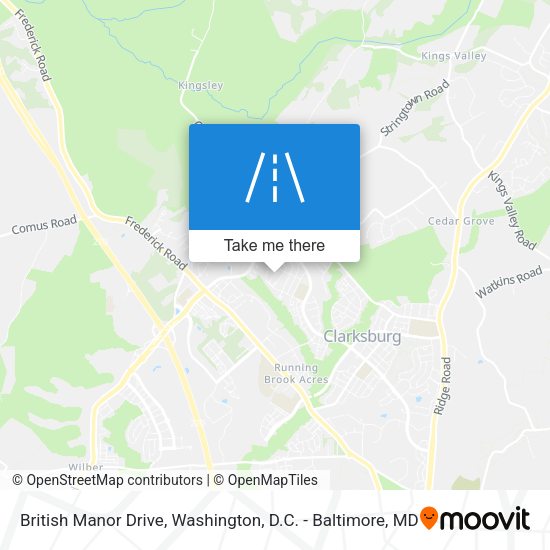 British Manor Drive map