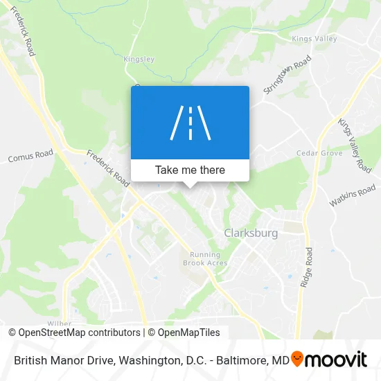 British Manor Drive map