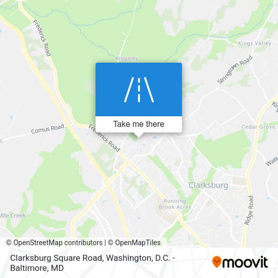Mapa de Clarksburg Square Road