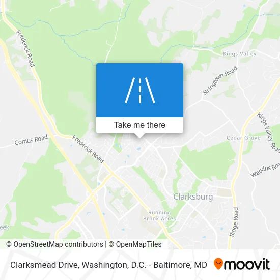 Clarksmead Drive map