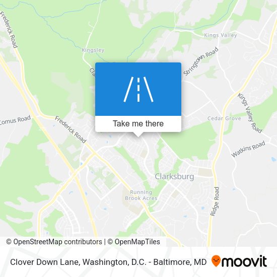 Mapa de Clover Down Lane