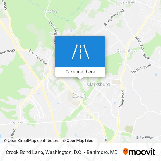 Creek Bend Lane map
