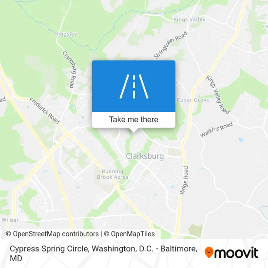 Cypress Spring Circle map