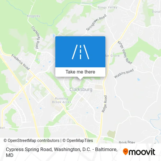 Cypress Spring Road map