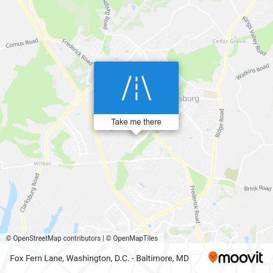 Fox Fern Lane map
