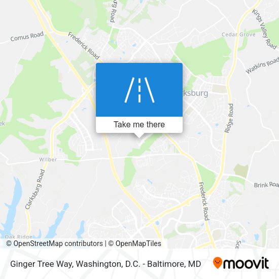Ginger Tree Way map