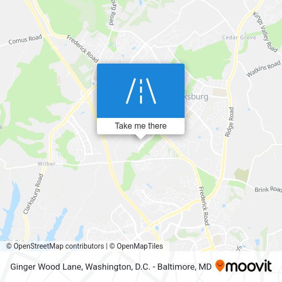 Mapa de Ginger Wood Lane