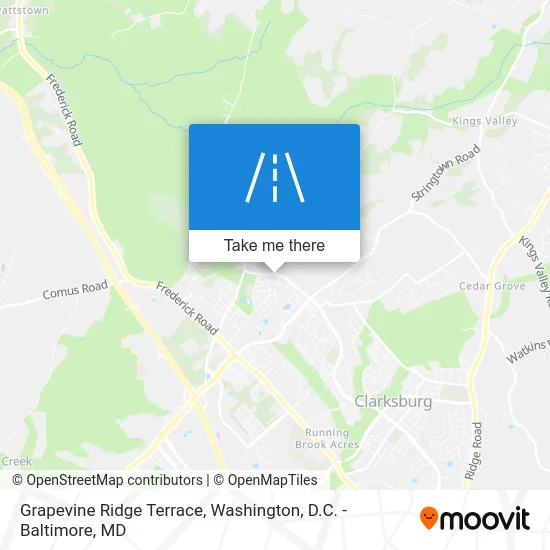 Grapevine Ridge Terrace map