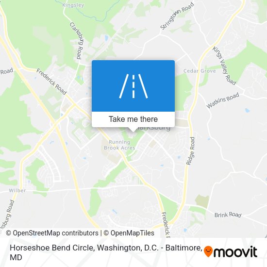 Horseshoe Bend Circle map