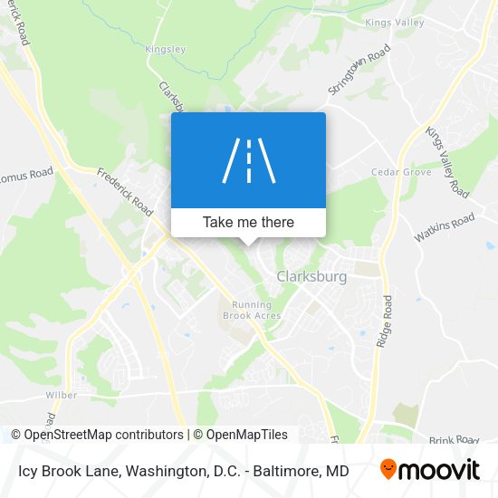 Icy Brook Lane map