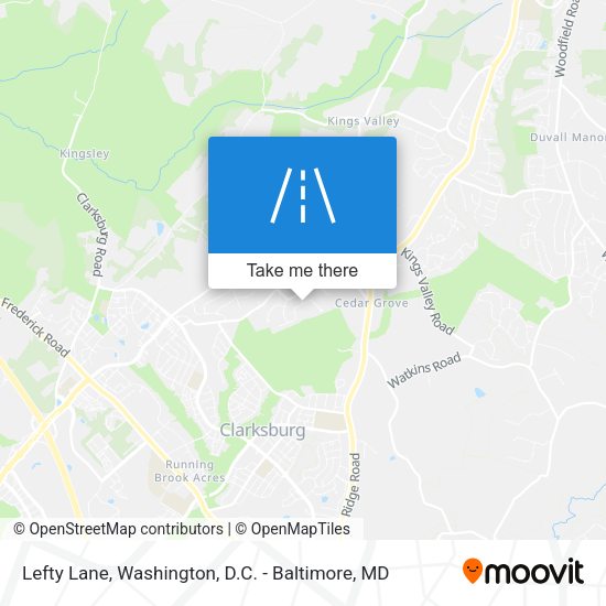 Lefty Lane map