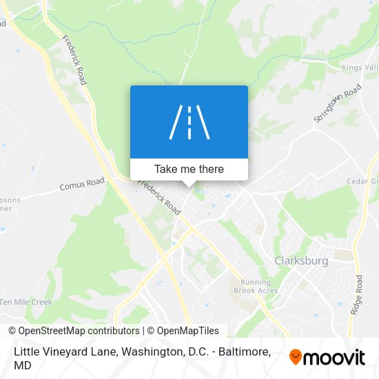 Little Vineyard Lane map