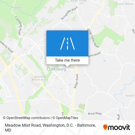 Mapa de Meadow Mist Road