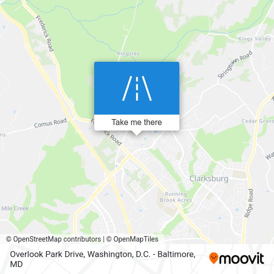 Overlook Park Drive map