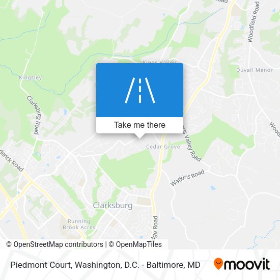 Piedmont Court map