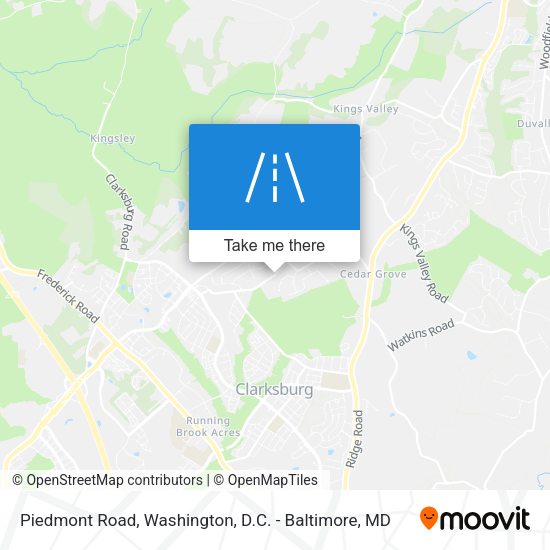 Mapa de Piedmont Road