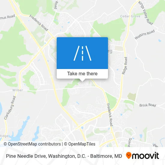 Pine Needle Drive map