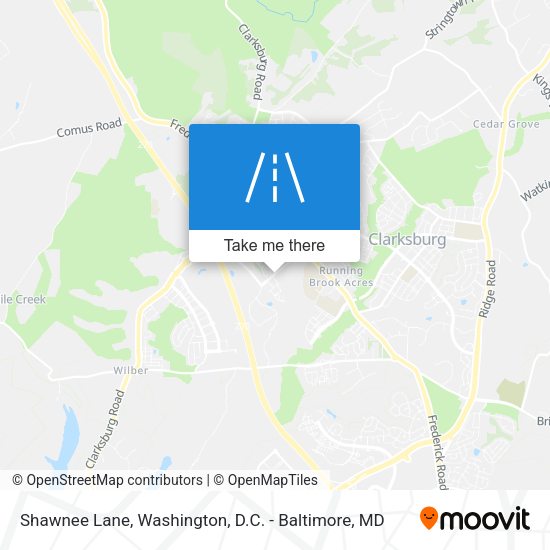 Shawnee Lane map