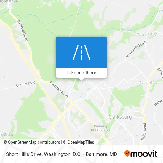 Short Hills Drive map