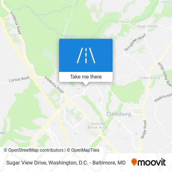 Sugar View Drive map