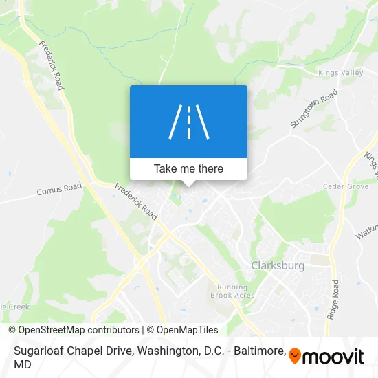 Sugarloaf Chapel Drive map