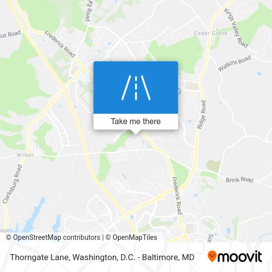 Mapa de Thorngate Lane