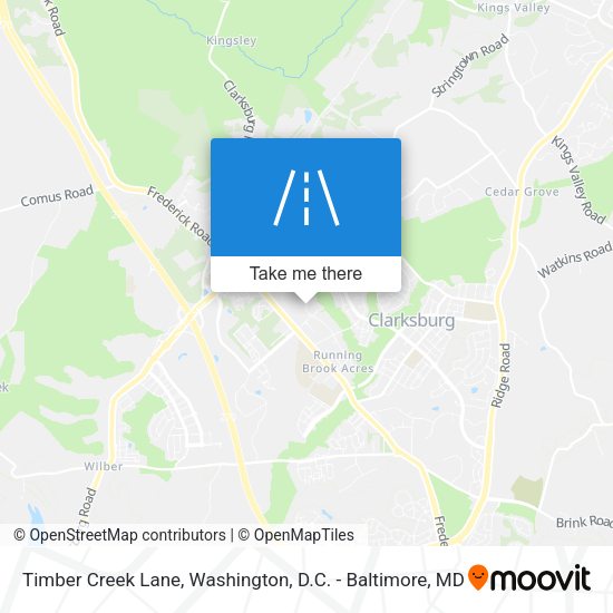 Timber Creek Lane map